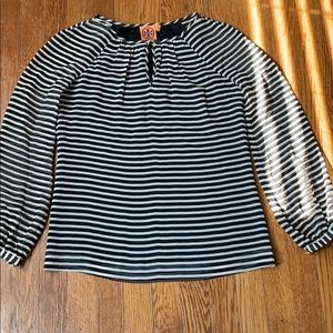 Tory Burch Striped Silk Top